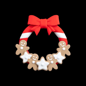 Gingerbread Man Christmas Wreath